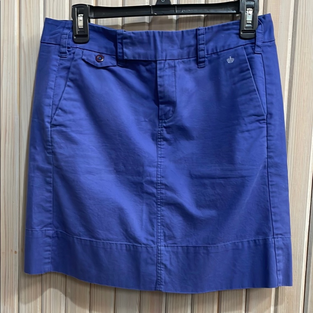 Vibrant Blue A-line Mini Skirt for Work